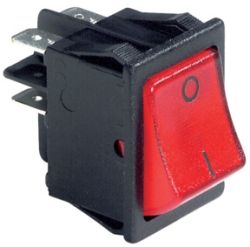 INTERRUTTORE BIPOLARE LUMINOSO ROSSO - ERT 040714800