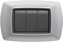 FLEXI' LIFE - PLACCA 3 MOD. ALLUMINIO CHIARO - NUV 2983/AC