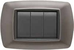 FLEXI' LIFE - PLACCA 3 MOD. ALLUMINIO NOTTE - NUV 2983/AN
