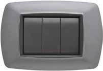 FLEXI' LIFE - PLACCA 3 MOD. ACCIAIO SATINATO - NUV 2983/AS