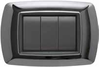 FLEXI' LIFE - PLACCA 3 MOD. METAL BLACK - NUV 2983/MB