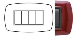 FLEXI' LIFE - PLACCA 4 MOD. AMARANTO - NUV 2984/AM
