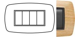 FLEXI' LIFE - PLACCA 4 MOD. BETULLA - NUV 2984/BT