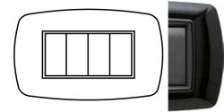FLEXI' LIFE - PLACCA 4 MOD. NERA - NUV 2984/N