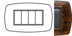 FLEXI' LIFE - PLACCA 4 MOD. RADICA - NUV 2984/RA