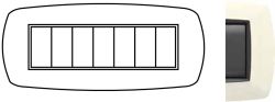 FLEXI' LIFE - PLACCA 7 MOD. AVORIO - NUV 2987/A