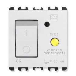 INTERRUTTORE M/T DIFFERENZIALE 6A 2M BIA - UTD 10512/6.B