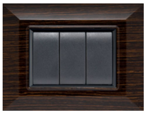 FLEXI' PLAIN - PLACCA ABS 3 MOD. WENGE' - NUV 5203/WG