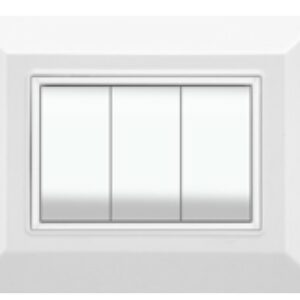 PLACCA FLEXI PLAIN ABS 3P BIANCO - NUV 5203/WH
