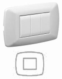 PLACCA BRIO 2P 2M BIANCA - NUV 3212/WH