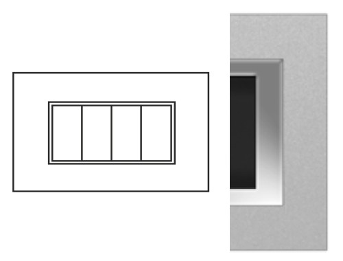 PLACCA FLEXI'ELITE 4M ALLUMINIO - NUV 5704/ALS