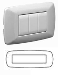 PLACCA BRIO 7M BIANCA - NUV 3207/WH