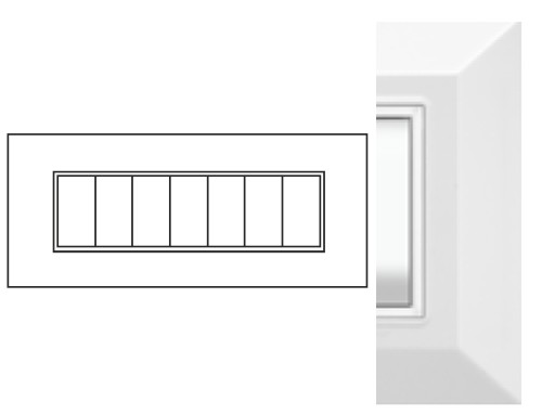 PLACCA FLEXI'PLAIN ABS 7M BIANCO - NUV 5207/WH