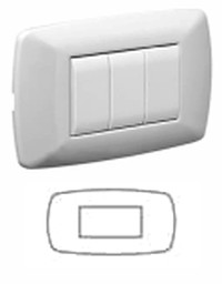 PLACCA BRIO 4M BIANCA - NUV 3204/WH