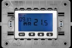 CRONOTERMOSTATO ELETTR. SETTIMANALE LCD 3MOD BIANCO GHIACCIO - UTD 10633BG