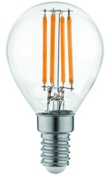 LAMPADA SFERA FILOLED 4W E14 2700K 470LM - DRL LF2P454W