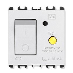 INTERRUTTORE M/T DIFFERENZIALE 10A 2M B - UTD 10512/10.B