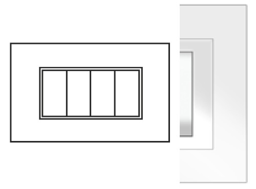 PLACCA FLEXI ELITE 4M ALL WHITE AN.BIANCO - NUV 5704/AW