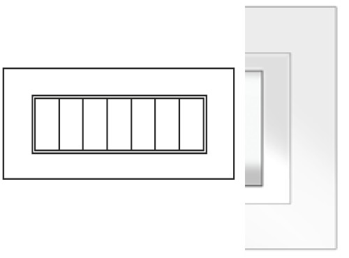 PLACCA FLEXI ELITE 7M ALL WHITE AN.BIANCO - NUV 5707/AW