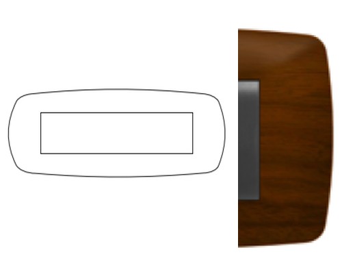PLACCA BRIO 7M LEGNO SCURO - NUV 3207/LS