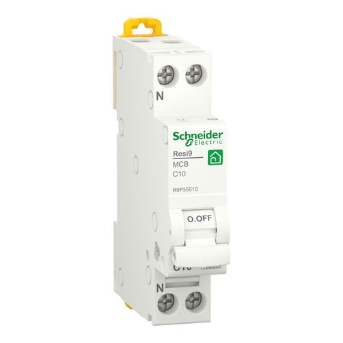 INT MAGN RESI9 MCB 1P+N C 10A 4,5KA 1M - SNR R9P35610