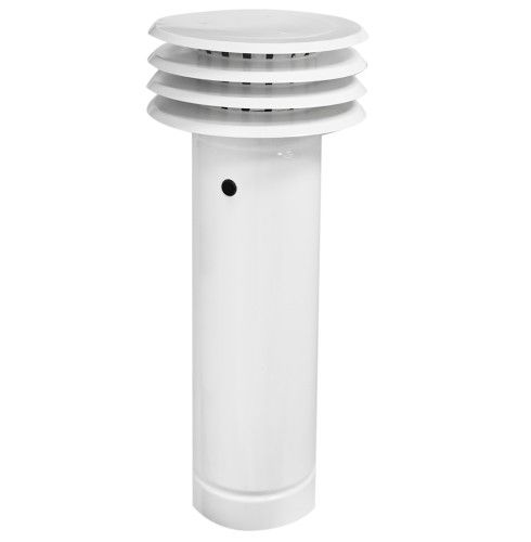 ESALATORE FUMO VENTILATO BIANCO D.135 - DIA 411324135