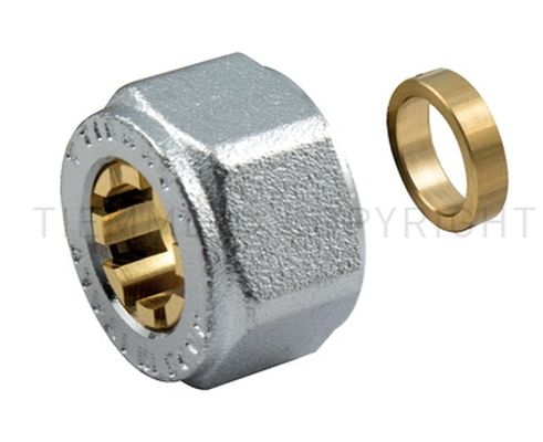 1245K DADO CR+OGIVA+INSERTO GOMMA TUBO CU D.10 ATT.24X19(16) - TIE 1440300
