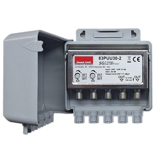 AMPLIFICATORE 2UHF 1OUT 30DB 5G 117DBUV - ESM 83PUU30