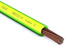 CAVO ANTINCENDIO H07Z1-K 1X4 G/V ARMONIZZATO PRIVO DI ALOGEN - CDR CAVOANTINC1X4G/V