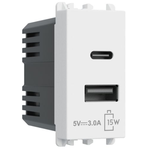 CARICATORE 2xUSB 5V 3A 1M B - UTD 27331.B