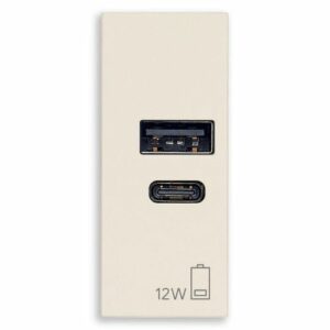 ALIMENTATORE USB A+C 12W 2,4A 5V CANAPA - VIW 30292.ACC
