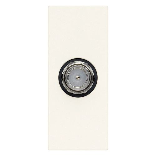 Presa coassiale tipo F bianco - VIW 30318.B