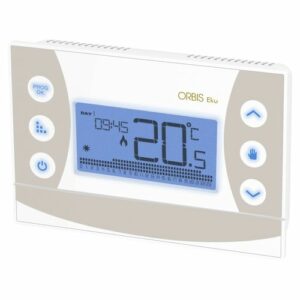 CRONOTERMOSTATO DIGITALE PARETE SETTIMANALE EKU BIANCO 3LIV. - ORB OB326400
