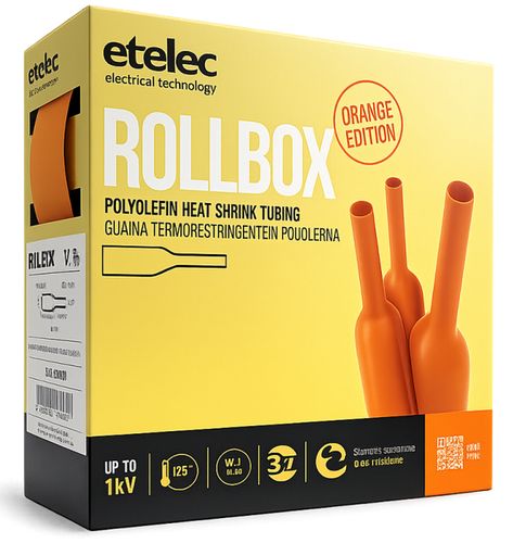 GUAINA TERMORESTRINGENTE 12/4 ARANCIONE BOX - ETL RBS120