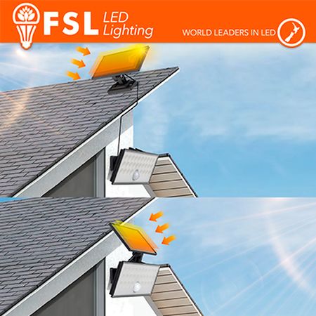 FARO SOLARE LED 60W 6500K 800LM STACCABILE CON SENSORE MOVIM - LIFE FLFSW305B