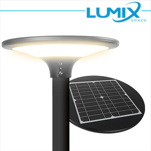 TESTA PALO SOLARE LED 150W 4000K 25500LM IP65 NERO C/CREPUSC - LIFE KATT-B