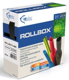 ROLLBOX 6,4/3,2MM NERA 8MT GUAINA TERMORESTRINGENTE - ETL RB0064