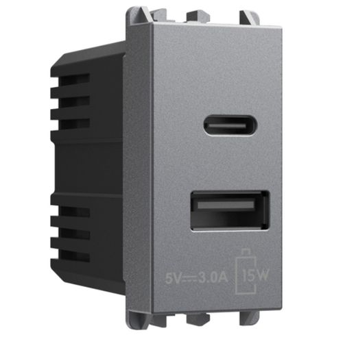 CARICATORE 2xUSB 5V 3A 1M TT - UTD 27331.TT