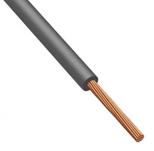 CAVO ANTINCENDIO H07Z1-K 1X4 GRIGIO ARMONIZZATO PRIVO DI ALO - CDR CAVOANTINC1X4GR