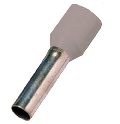 TERMINALE A BUSSOLA ISOLATO DIN 46228 T4 4MM² GRIGIO - INR ICIAE412