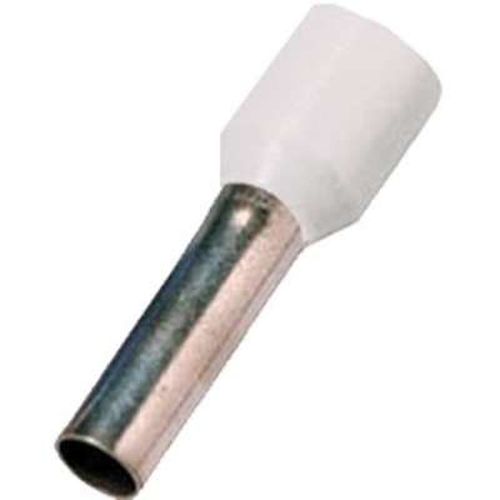 TERMINALE A BUSSOLA ISOLATO DIIN 46228 T4 0,5MM BIANCO - INR ICIAE056