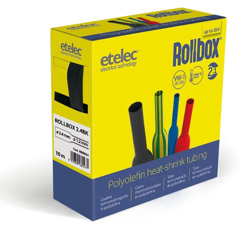 GUAINA TERMORESTRINGENTE 2.4/1.2 NERA BOX - ETL RB0024