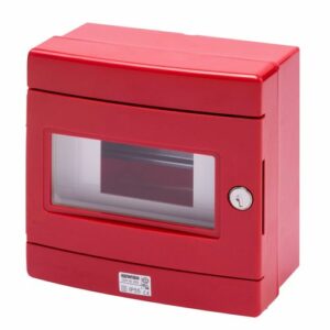QUADRO EMERG.FRANG.8MOD.IP55 180X180X100 ROSSO - GEW GW42202