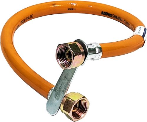 FLESSIBILE GAS ARANCIO 1/2" 100CM PER CENTRALINE E BOMBOLE - DBR FMA-1000