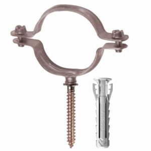 COLLARE PER TUBO IN RAME CON VITE E TASSELLO - CUV D18 - FIS 00567652