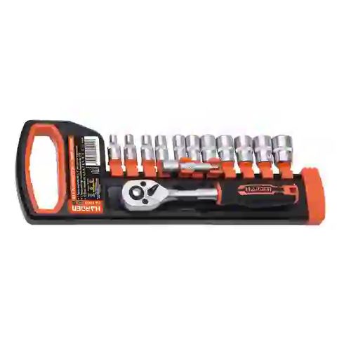KIT 13PZ CHIAVI CRICCHETTO 1/4" - TCOM 510013