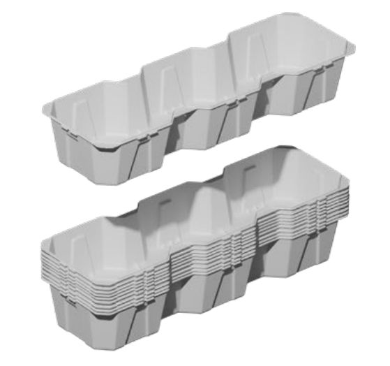 BASE ZAVORRA IN PLASTICA HDPE RIEMP.MAX 56LT - LAN 6001-001-OP01
