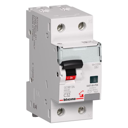 BTDIN-RS - MAGN DIFF A 1P+N 10A 4,5KA 30MA - BTI GC8813A10