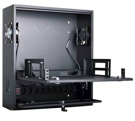ARMADIO DI SICUREZZA PER DVR O NOTEBOOK 60X60X15CM - MHC EB-SECURBOX