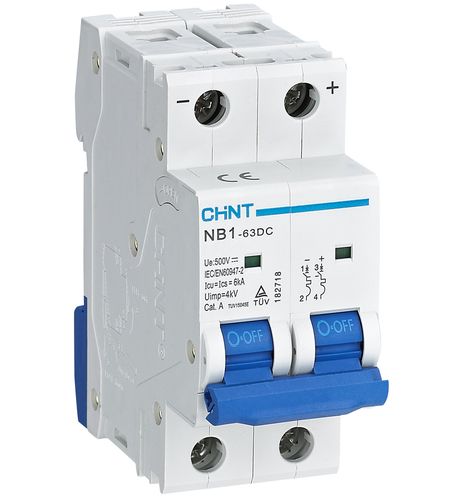 NB1-63/DC63-2P-6 - INT MT 2P 63A 500VDC 6k - CHT 182726